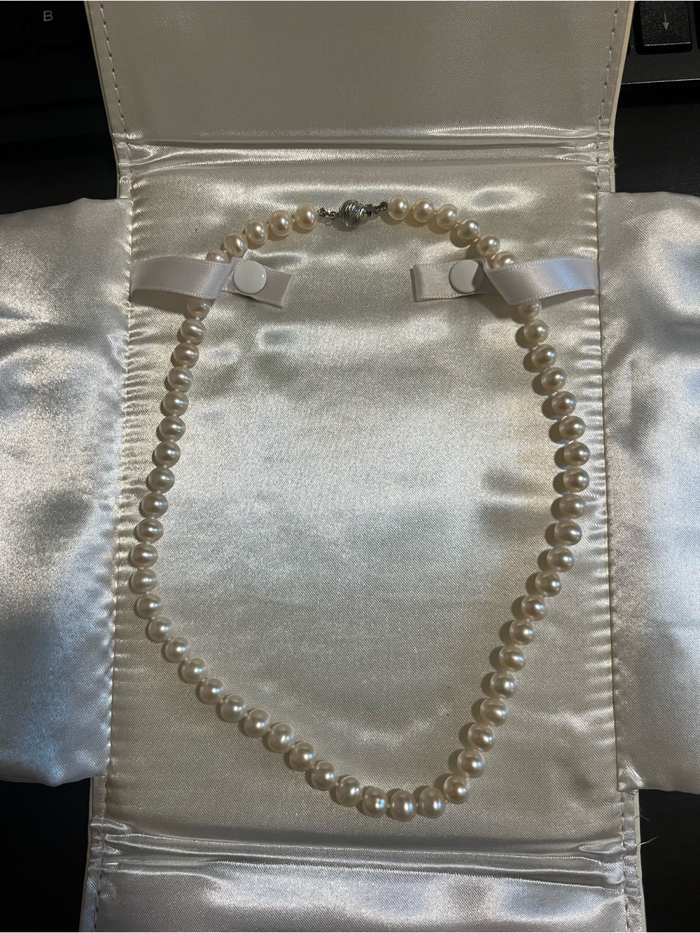 18in Strand Genuine Pearl Necklace